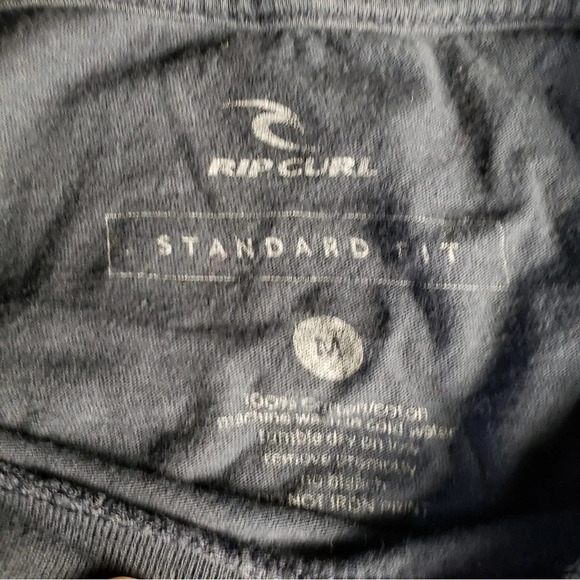 Rip Curl Barrel Killa Premium Tee Standard‎ Fit T-Shirt Men’s Medium Navy Cotton - Picture 5 of 5